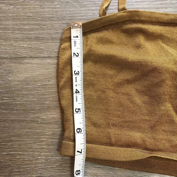 Forever 21 Bronze Cardigan Sweater And Cropped Cami Set Size Medium - Picture 6 of 16